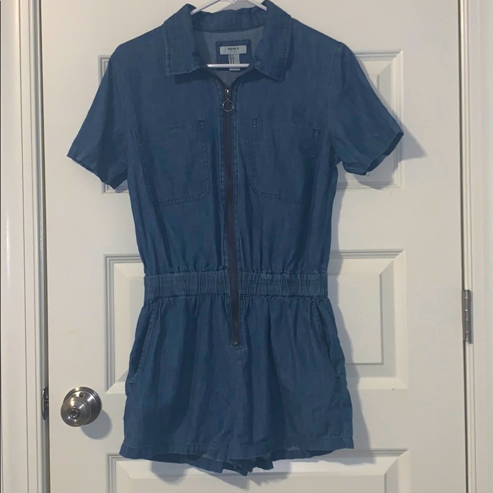 Jean style romper
